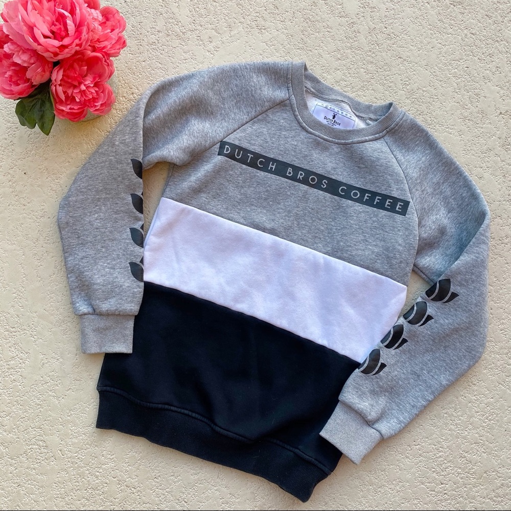 Dutch Bro’s Coffee Color Block Crewneck Sweater